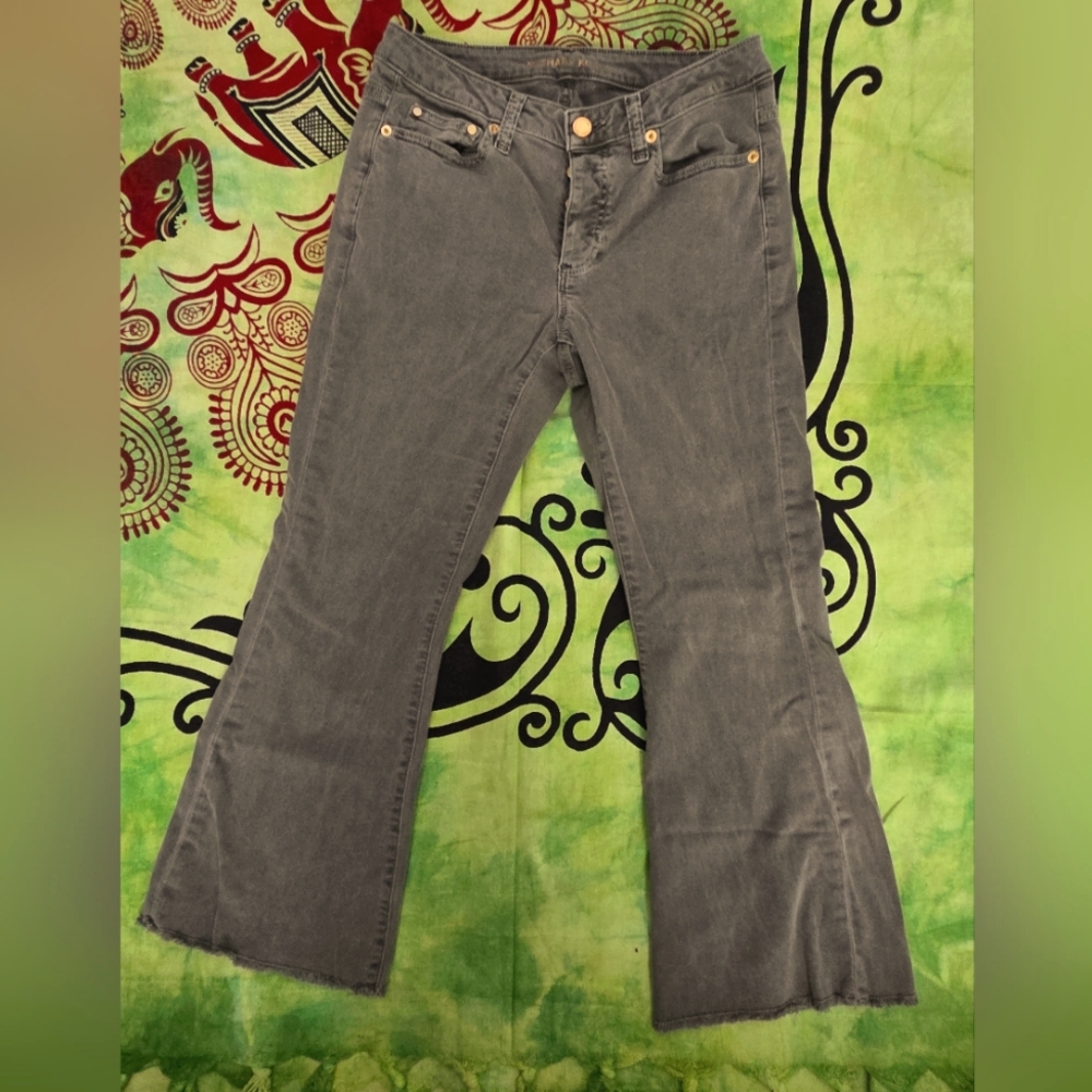EUC MICHAEL KORS Cropped Flare Jeans, Size 4